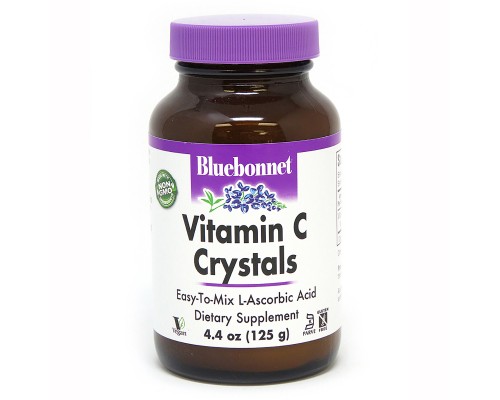 Вітамін Bluebonnet Nutrition Вітамін С в Кристалічній Формі, Vitamin C Crystals, 125 г (BLB0540)