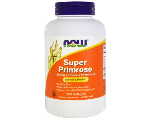 Трави Now Foods Масло Примули Вечірньої 1300mg, 120 желатинових капсул (NOW-01757)