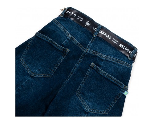 Джинси дитячі A-Yugi із завищеною талією (9294-140G-blue)