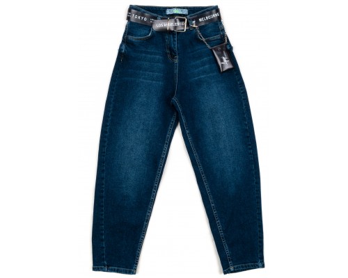 Джинси дитячі A-Yugi із завищеною талією (9294-140G-blue)