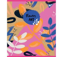 Зошит Yes А5 Flowers Art Крафт 18 аркушів лінія 5 дизайнів (765090)