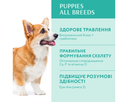 Сухий корм для собак Optimeal для цуценят всіх порід зі смаком індички 1.5 кг (4820215362351)