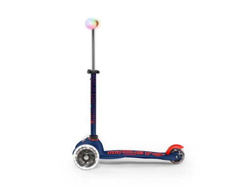 Самокат Micro Mini Deluxe Magic Navy Blue LED (MMD149)