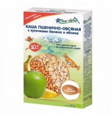 Дитяча каша Fleur Alpine пшенично-вівсяна з бананом і яблуком 175 г (4006303002778)