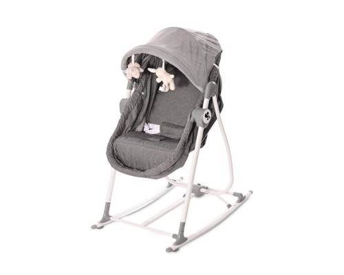 Крісло-гойдалка Lorelli 3 в 1 grey (ALICANTE grey)