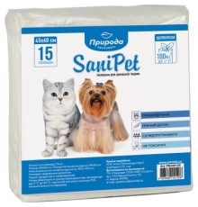Пелюшки для собак Природа Sani Pet 45x60 см 15 шт (4823082401208)