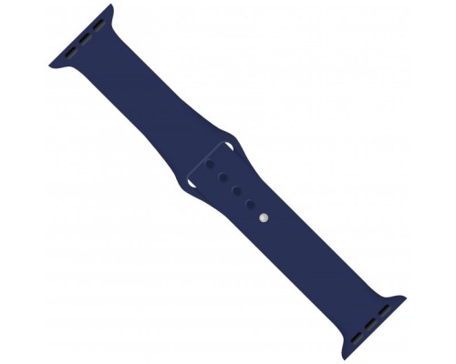 Ремінець до смарт-годинника Intaleo Silicone для Apple Watch 38/40 mm dark blue (1283126494345)