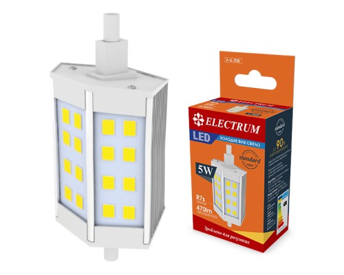 Лампочка Electrum 5W  R7s 4000K AL LL-24 (A-LL-1728)