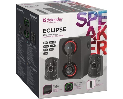 Акустична система Defender Eclipse Black (65593) 