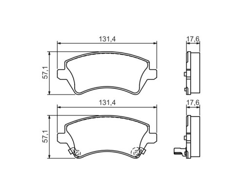Гальмівні колодки Bosch 0 986 424 735