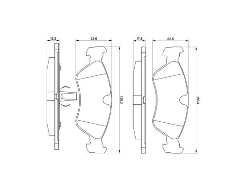 Гальмівні колодки Bosch 0 986 491 900