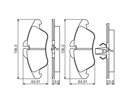 Гальмівні колодки Bosch 0 986 495 245