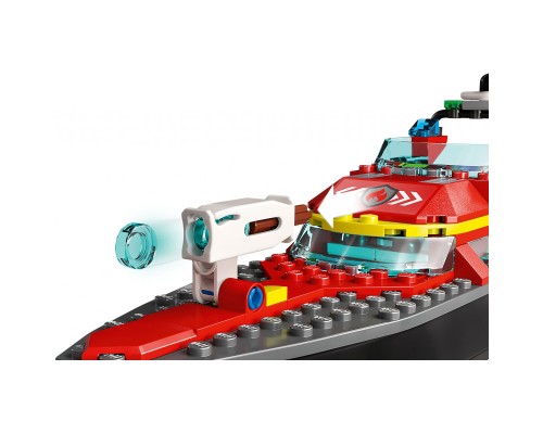 Конструктор LEGO City Човен пожежної бригади 144 деталі (60373)
