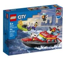Конструктор LEGO City Човен пожежної бригади 144 деталі (60373)