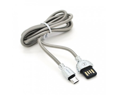 Дата кабель USB 2.0 AM to Micro 5P 1.0m XO Silver 2.8А iKAKU (YT-iK/XO-MS)