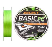 Шнур Select Basic PE 150m Light Green 0.06mm 6lb/3kg (1870.18.10)