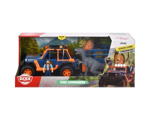Ігровий набір Dickie Toys Наглядач динозаврів з джипом 40 см, 2 динозаврами та фігуркою (3837024) Ігровий набір Dickie Toys Наглядач динозаврів з джипом 40 см, 2 динозаврами та фігуркою (3837024)