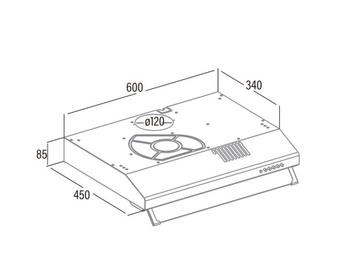 Витяжка кухонна Cata LF 2060 WH