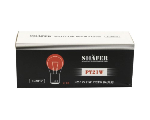 Автолампа SHAFER 12V21WPY21WBAU15S (SL2017)