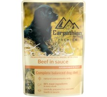 Вологий корм для собак Carpathian Pet Food у соусі з яловичиною 100 г (4820111141159)