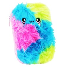 Пенал Cool For School 1 відділення з плюшем та аплікацією Веселка (CF6549-mixed)