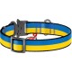 Нашийник для тварин WAUDOG Nylon з QR паспортом Colors of freedom металева пряжка-фастекс S (4505-4020)