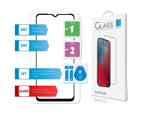 Скло захисне ACCLAB Full Glue Tecno Spark 10 (1283126580550)