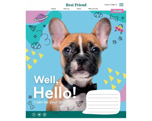 Зошит 1 вересня А5 Well, Hello! 36 аркушів, клітинка (766407)