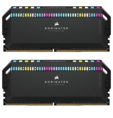 Модуль пам'яті для комп'ютера DDR5 64GB (2x32GB) 6000 MHz Dominator Platinum RGB Black Corsair (CMT64GX5M2B6000C40)