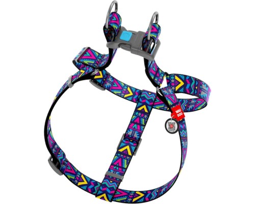 Шлея для собак WAUDOG Nylon з QR паспортом анатомічна 
