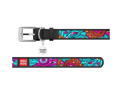 Нашийник для тварин WAUDOG Design з QR паспортом 