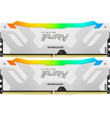 Модуль пам'яті для комп'ютера DDR5 32GB (2x16GB) 7600 MHz Renegade RGB White XMP Kingston Fury (ex.HyperX) (KF576C38RWAK2-32)