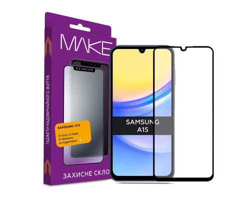 Скло захисне MAKE Samsung A15 (MGF-SA15)