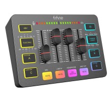 Мікшерний пульт Fifine Sound Card Black (SC3)