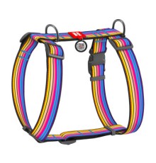 Шлея для собак WAUDOG Nylon анатомічна H-подібна з QR-паспортом 