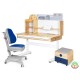 Парта з кріслом Mealux Timberdesk L (парта+кресло+тумба) (BD-690 L+ box BD 920-2 BL+Y-110 DBG)
