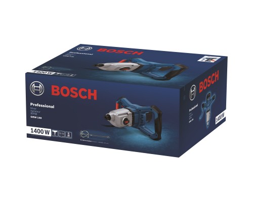 Міксер будівельний Bosch GRW 140, 1400Вт, 480-750об/хв, М14, 4.2кг (0.601.1C4.020)