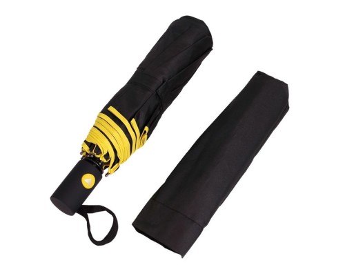 Парасоля Bergamo Sky Напівавтомат Чорно-жовта (7040008)