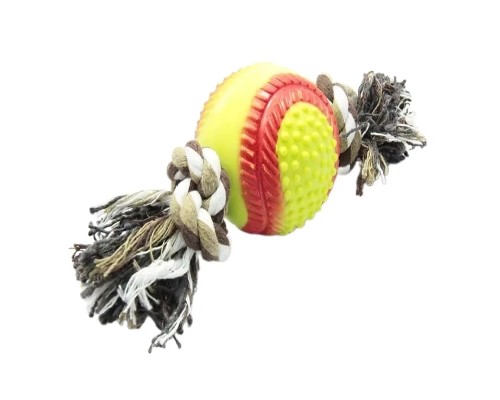 Іграшка для собак Nunbell М'яч з бавовняною мотузкою 25*7 см (YM0156)