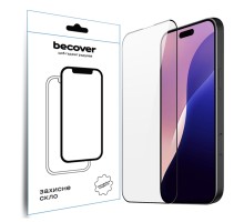 Скло захисне BeCover Apple iPhone 16 Pro Max Black (712125)