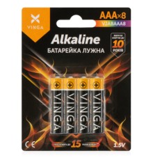 Батарейка AAA LR03 Alkaline 8pcs Blister Vinga (VJABAAA8)