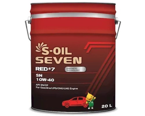Моторна олива S-OIL SEVEN RED 7 SN 10W-40, 20л (SRSN104020)