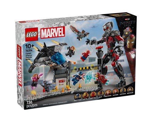 Конструктор LEGO Super Heroes Перший месник: Протистояння Пригодницька битва (76314)