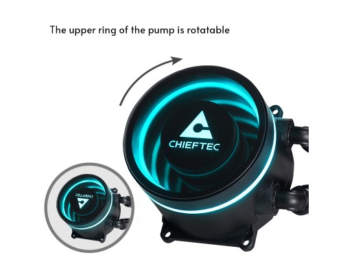 Система рідинного охолодження Chieftec Iceberg 240 DARK (CLC-240-BLK)