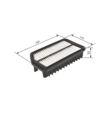 Повітряний фільтр для автомобіля Bosch F026400445