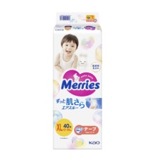 Підгузки Merries розмір XL (12-20 кг) 40 шт (SJ) (4901301420381)
