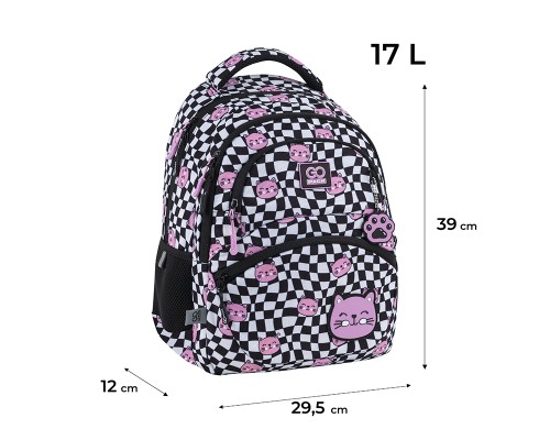Рюкзак шкільний GoPack Education 175M-2 Pretty Kitties (GO25-175M-2)