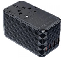 Зарядний пристрій Choetech 4xUSB 100W PD (2хUSB-C+2хUSB-A) сharger diamond model black (PD6028-BK)