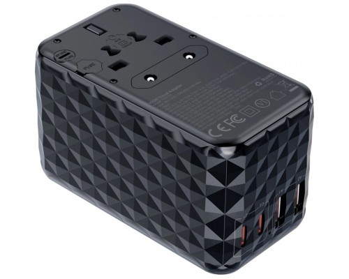 Зарядний пристрій Choetech 4xUSB 100W PD (2хUSB-C+2хUSB-A) сharger diamond model black (PD6028-BK)