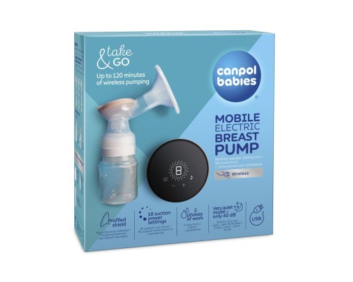 Молоковідсмоктувач Canpol babies мобільний електричний Take&Go (12/211)